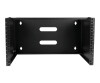 StarTech.com Halterung für Patchpanel, 6U Rack für Wandmontage, Befestigung für Netzwerk-Geräte, robuste Konstruktion, Slotblech für Patchfeld, 35,5 cm tief, in Schwarz - Gehäuse - geeignet für Wandmontage - Schwarz - 6U - 48.3 cm (19")