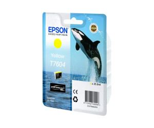 Epson T7604 - 26 ml - yellow - original - blister packaging