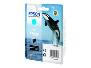 Epson T7602 - 26 ml - Cyan - original - Blisterverpackung