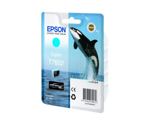 Epson T7602 - 26 ml - Cyan - original - Blisterverpackung