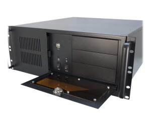Inter-Tech VALUE - Griff für Rackmontagegehäuse - 120 mm - Schwarz - 4U - 48.3 cm (19")