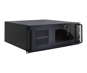 Inter-Tech VALUE - Griff für Rackmontagegehäuse - 120 mm - Schwarz - 4U - 48.3 cm (19")