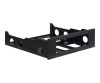 Inter-Tech VALUE - Griff für Rackmontagegehäuse - 120 mm - Schwarz - 4U - 48.3 cm (19")