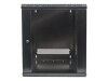Intellinet Network Cabinet, Wall Mount (Standard), 6U, Usable Depth 260mm/Width 510mm, Black, Flatpack, Max 60kg, Metal & Glass Door, Back Panel, Removeable Sides, Suitable also for use on desk or floor, 19",Parts for wall install (eg screws/rawl plugs)
