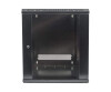 IC Intracom Intellinet Network Cabinet, Wall Mount (Standard), 15U, Usable Depth 410mm/Width 510mm, Black, Flatpack, Max 60kg, Metal & Glass Door, Back Panel, Removeable Sides,Suitable also for use on desk or floor, 19",Parts for wall install (eg screws/r