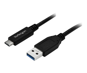 StarTech.com USB auf USB-C Kabel - St/St - 1m - USB 3.0 - USB A zu USB-C - USB Kabel Stecker zu Stecker - USB C zu USB - USB-Kabel - USB (M) bis USB-C (M) - USB 3.0 - 1 m - Schwarz