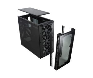 Fractal Design Define S2 Vision Blackout - Tower - Extended ATX - side part with window (glass)