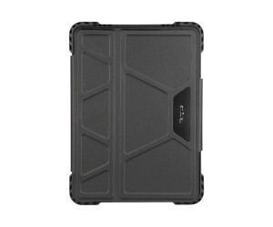 Targus Pro -Tek - Flip cover for tablet - resistant - antimicrobial - black - 27.7 cm - 27.9 cm (10.9 " - 11")