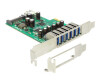 Delock PCI Express Card > 6 x extern + 1 x intern USB 3.0
