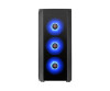 Thermaltake Versa J25 - Tempered Glass RGB Edition - Tower - ATX - Seitenteil mit Fenster (gehärtetes Glas)