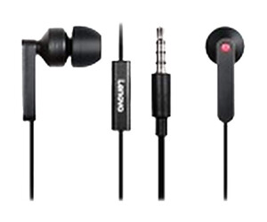 Lenovo earphones with microphone - in the ear - wired