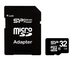 Silicon Power Flash-Speicherkarte (microSDHC/SD-Adapter...