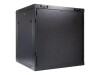 Inter-Tech SMA-6612 - Gehäuse - geeignet für Wandmontage - Schwarz, RAL 9005 - 12U - 48.3 cm (19")