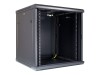 Inter-Tech SMA-6612 - Gehäuse - geeignet für Wandmontage - Schwarz, RAL 9005 - 12U - 48.3 cm (19")