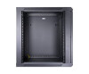 Inter-Tech SMA-6612 - Gehäuse - geeignet für Wandmontage - Schwarz, RAL 9005 - 12U - 48.3 cm (19")