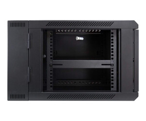 Inter -Tech SMB -6606 - Housing - Suitable for wall mounting - black, RAL 9005 - 6U - 48.3 cm (19 ")