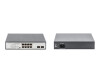 DIGITUS 8-Port Gigabit PoE Netzwerkswitch, Desktop, unmanaged, 2 Uplink Ports, SFP, 180 W, af/at/bt