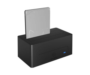 ICY BOX ICY BOX IB-1121-C31 - HDD-Dockingstation mit blaue LED vorn, lüfterlos Schächte: 1 - 2,5" / 3,5" gemeinsam genutzt (6,4 cm/8,9 cm gemeinsam genutzt)