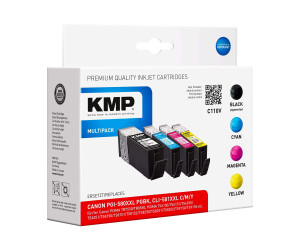 KMP Multipack C110V - 4 -pack - size XXL - black, yellow,...