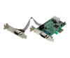 StarTech.com 2 Port Seriell RS232 PCI Express Low Profile Schnittstellenkarte mit 16550 UART