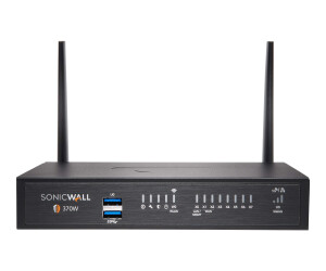 Sonicwall TZ370W - Essential Edition - Safety device - GIGE - Wi -Fi 5 - 2.4 GHz, 5 GHz - Onicwall Secure Upgrade Plus Program (3 Years Option)