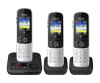 Panasonic KX -TGH723G - cordless phone - answering machine with number display/knocking function