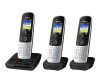 Panasonic KX -TGH723G - cordless phone - answering machine with number display/knocking function