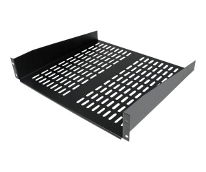 Startech.com 2HE Universal Rack Mount Subject ventilated and frankly for 19 servers RACKS - 16ZOLL, Schwarz (Cabshelfv)