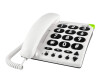 Doro PhoneEasy 311c - Telefon mit Schnur - weiß