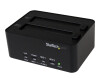 Startech.com HDD Docking Station, USB 3.0 on 2.5/3.5in Sata Hard Drive Dock with standalone HDD/SSD duplication/clone, Eraser Dock, hard drives copy station (Satdock2reu3)