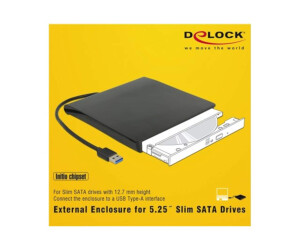 Delock 5.25&quot; External Enclosure Slim SATA &gt; USB 3.0
