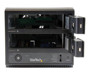 StarTech.com USB 3.0 / eSATA Dual Bay Festplattengehäuse mit UASP für 3,5 SATA III Festplatten - 2-fach Hot Swap Gehäuse für 8,9 cm HDD - Festplatten-Array - 2 Schächte (SATA-600)