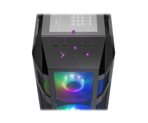 Cooler Master MasterCase H500M - Tower - E-ATX - Seitenteil mit Fenster (gehärtetes Glas)