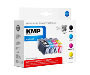 KMP MULTIPACK C81V - 4er-Pack - Schwarz, Gelb, Cyan,...