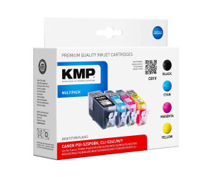KMP Multipack C81V-4-pack-black, yellow, cyan,...