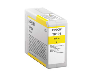Epson T8504 - 80 ml - yellow - original - ink cartridge
