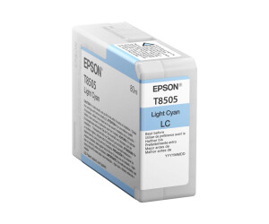 Epson T8505 - 80 ml - hell Cyan - Original - Tintenpatrone