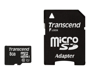 Transcend Premium-Flash memory card (MicroSDHC/SD adapter...