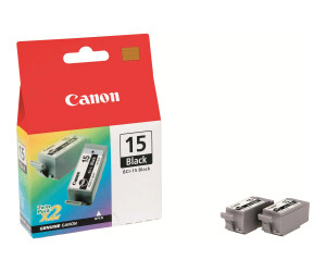 Canon BCI-15BK - 2er-Pack - Schwarz - Original