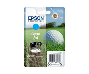 Epson 34 - 4.2 ml - cyan - original - ink cartridge