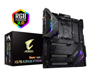 Gigabyte X570 AORUS XTREME - 1.0 - Motherboard - E-ATX - Socket AM4 - AMD X570 Chipsatz - USB-C Gen2, USB 3.2 Gen 1, USB 3.2 Gen 2 - Bluetooth, 10 Gigabit LAN, Gigabit LAN, Wi-Fi 6 - HD Audio (8-Kanal)