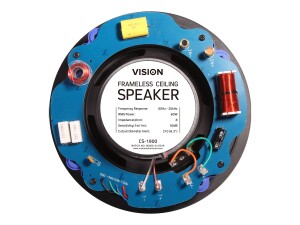Vision AV-1900+CS-1900 - Lautsprecher - für PA-System - Bluetooth - 60 Watt - zweiweg - Schwarz, weiß (Grill Farbe - weiß)
