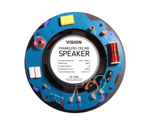 Vision AV-1900+CS-1900 - Lautsprecher - für PA-System - Bluetooth - 60 Watt - zweiweg - Schwarz, weiß (Grill Farbe - weiß)