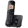 Panasonic KX -TGC222 - cordless telephone - answering machine with phone display/knocking function - DECT \ GAP - Black + Additional handset