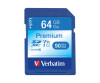 Verbatim Premium - Flash-Speicherkarte - 64 GB