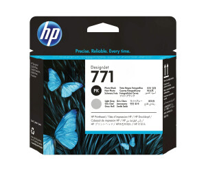 HP 771 - light gray, photo black - print head