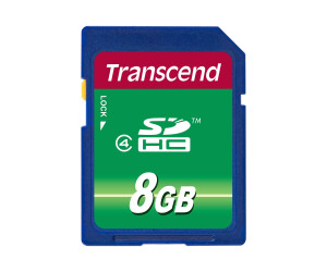 Transcend Flash-Speicherkarte - 8 GB - Class 4