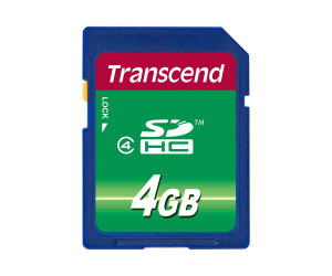 Transcend Flash-Speicherkarte - 4 GB - Class 4