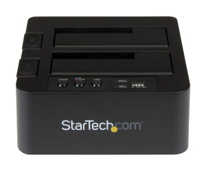 Startech.com USB 3.1 (10 GBIT/S) Duplicate Docking station for 2.5 "& 3.5" SATA SSD/HDD drives - Clone/copy station up to 28GB/min - Festival tuplicator - 2 shafts (SATA -300)