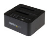 StarTech.com Standalone Hard Drive Duplicator, Dual Bay HDDSSD ClonerCopier, USB 3.1 (10 Gbps)